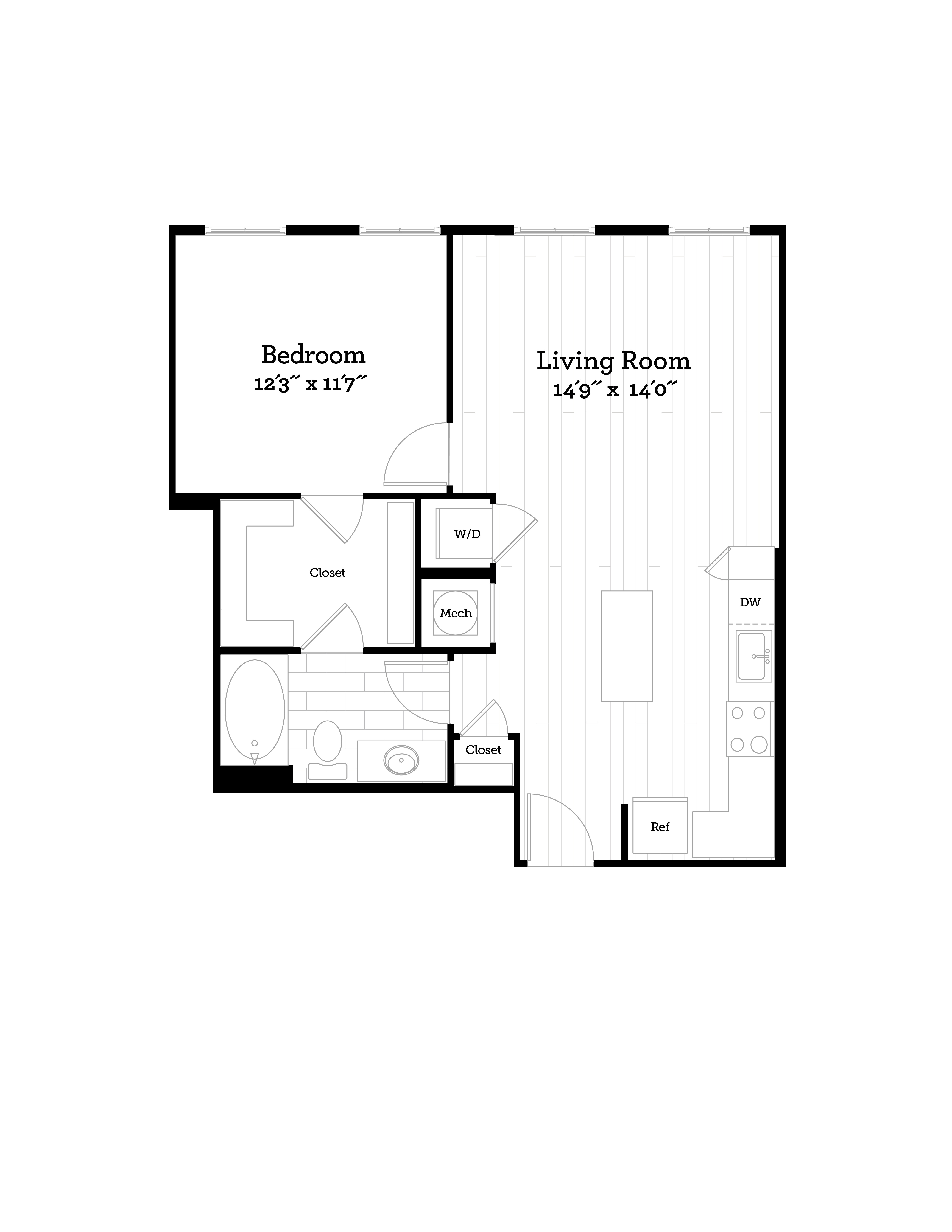 Apartment 166 floorplan