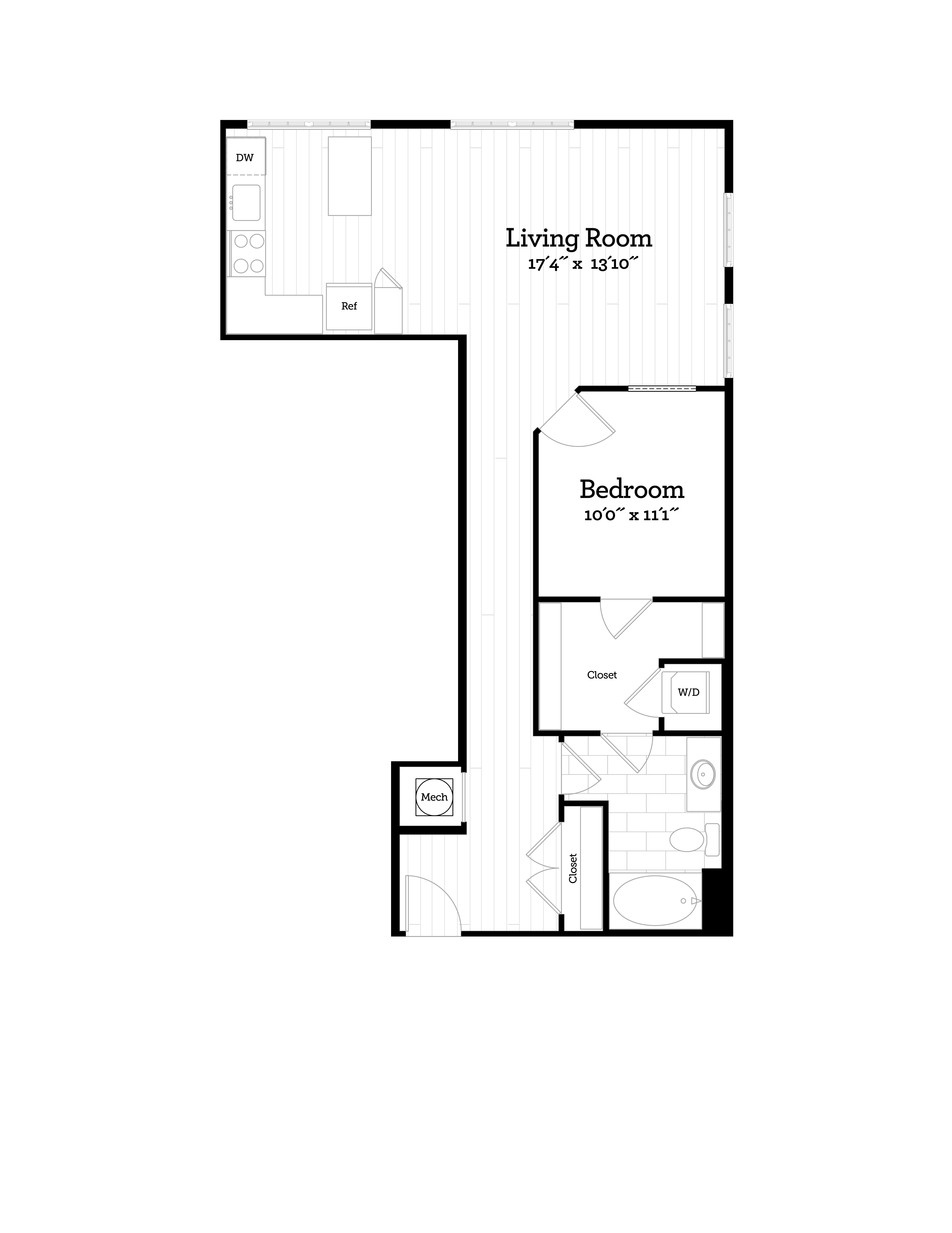 Apartment 258 floorplan