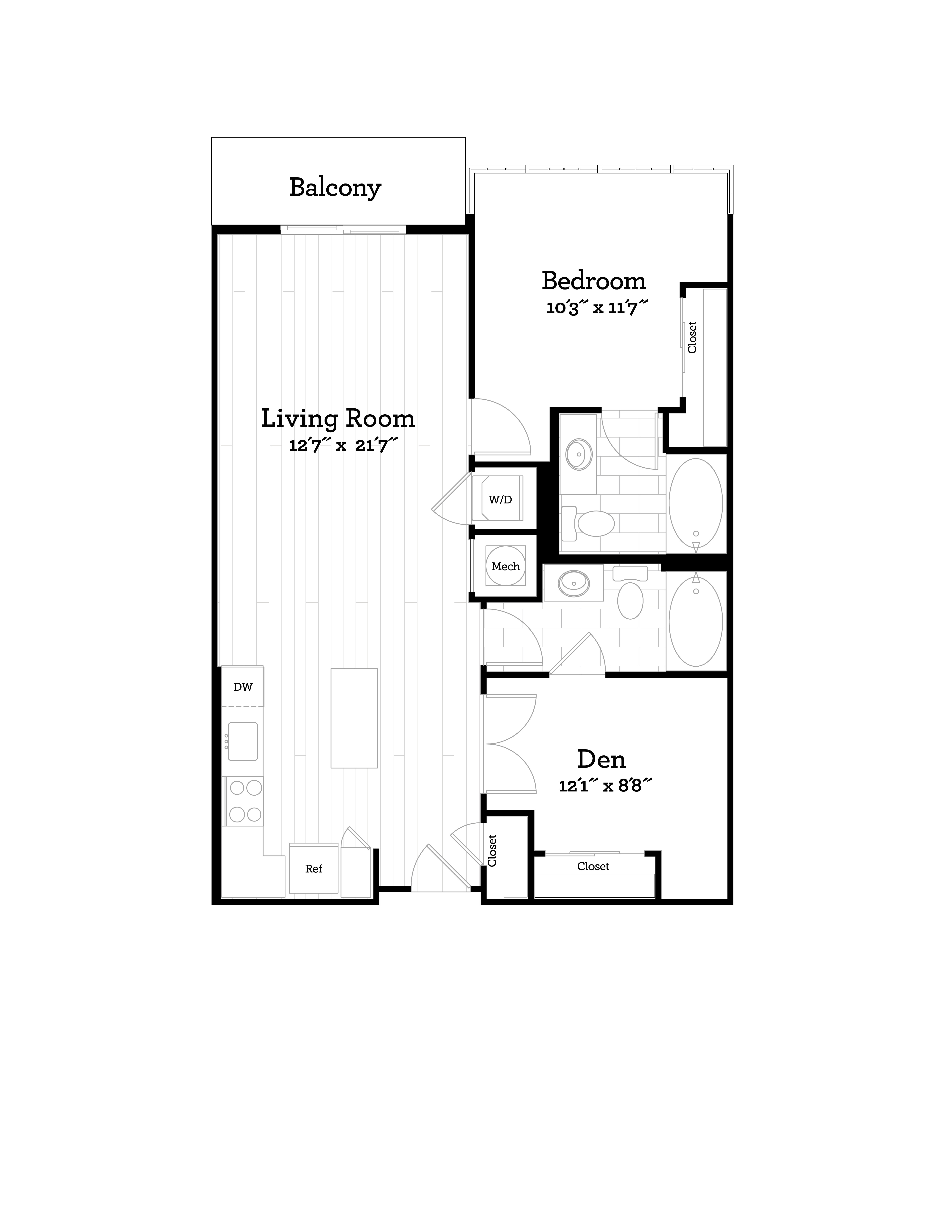 Apartment 311 floorplan