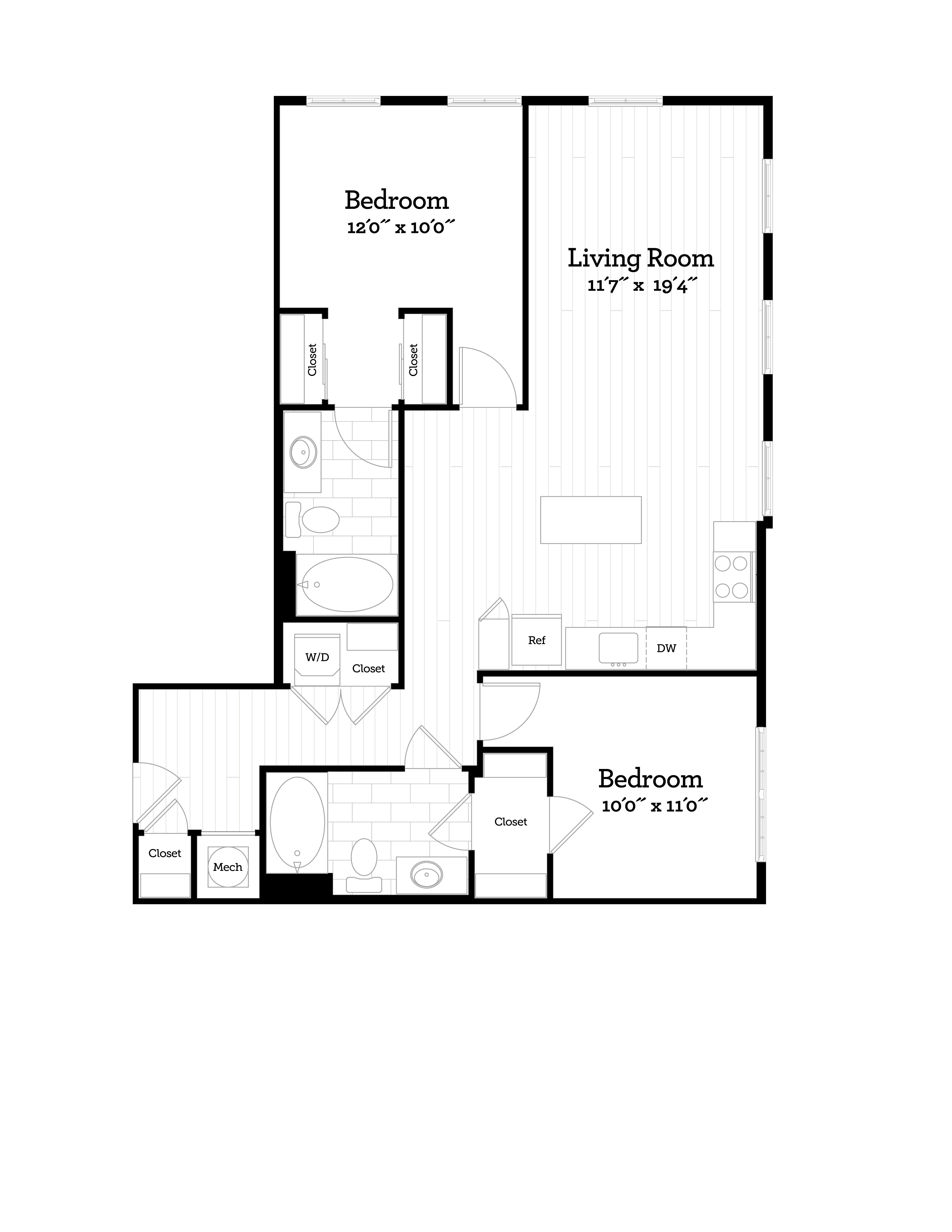 Apartment 364 floorplan