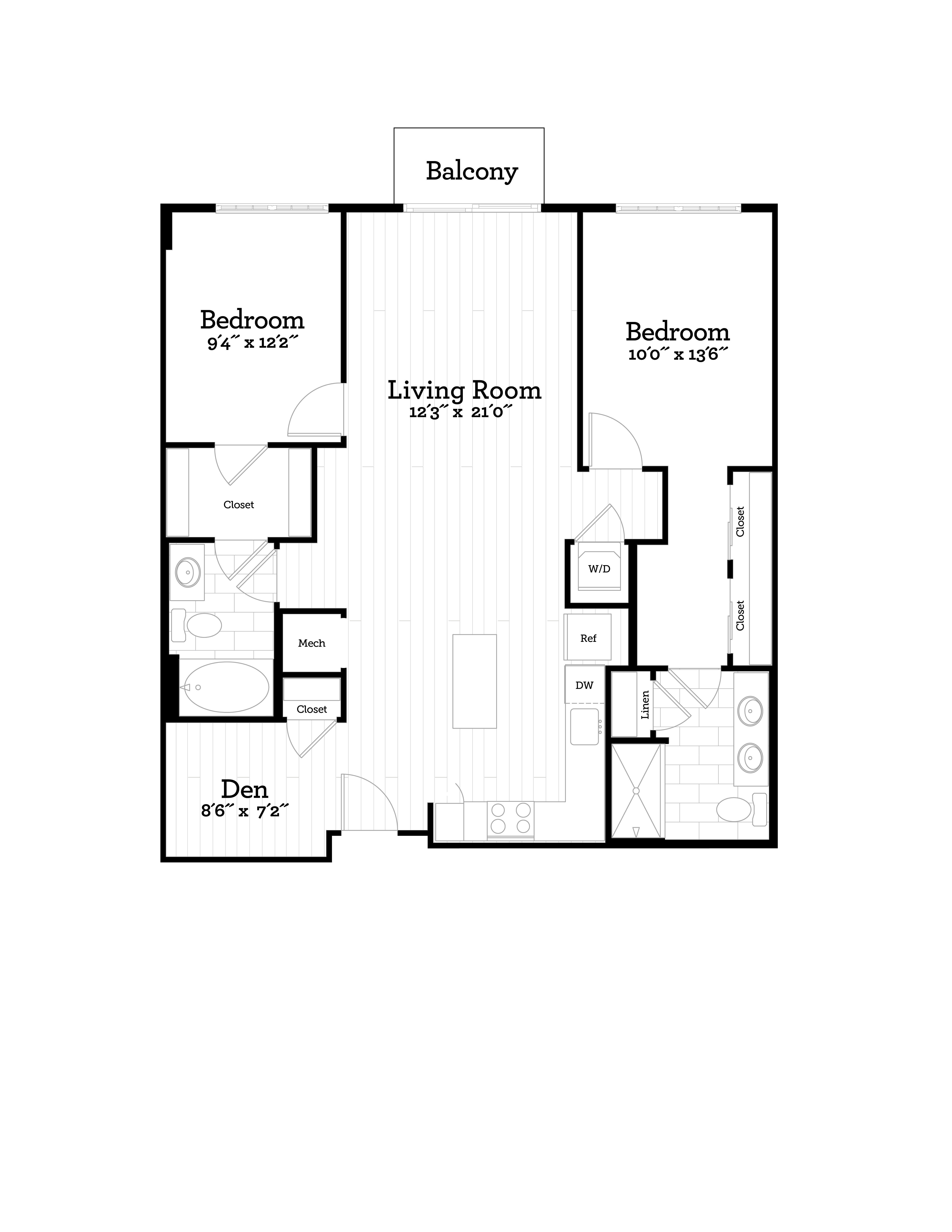 Apartment 240 floorplan