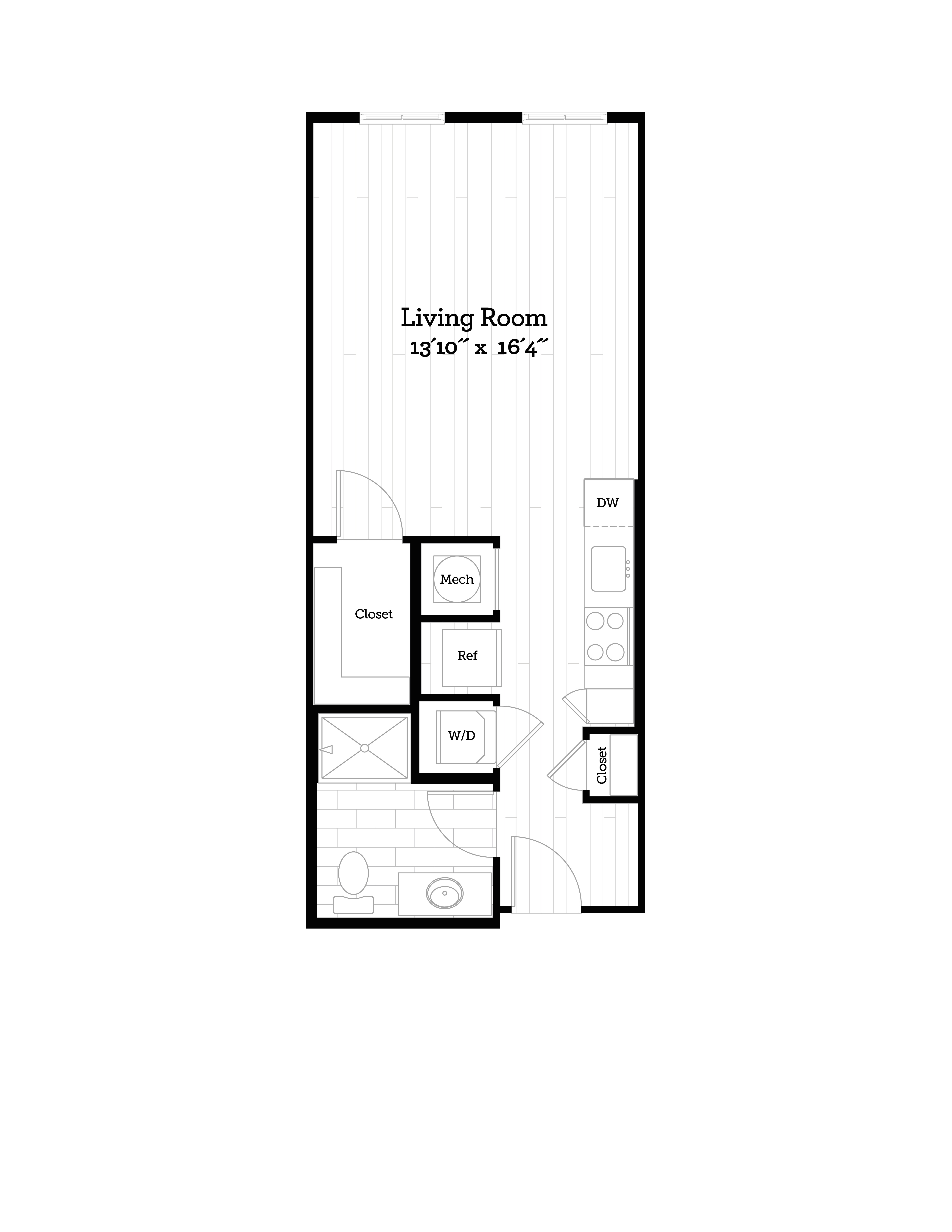 Apartment 414 floorplan