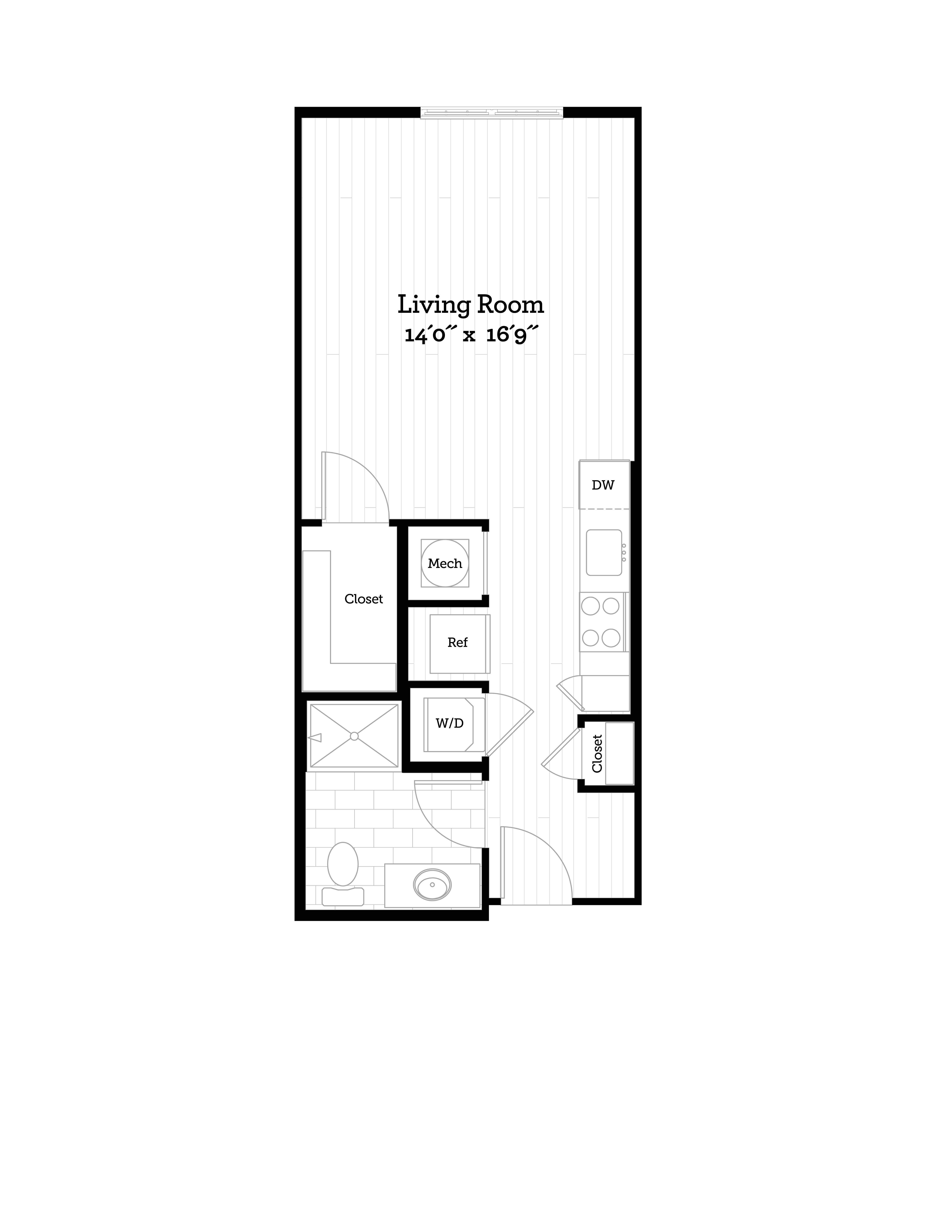 Apartment 407 floorplan