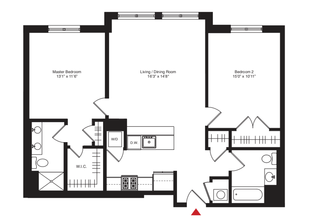 Apartment 507 floorplan