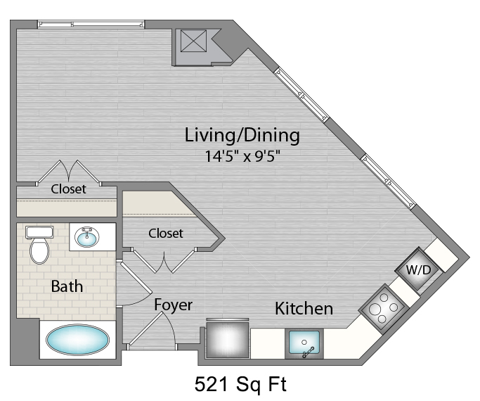 Apartment 658 floorplan