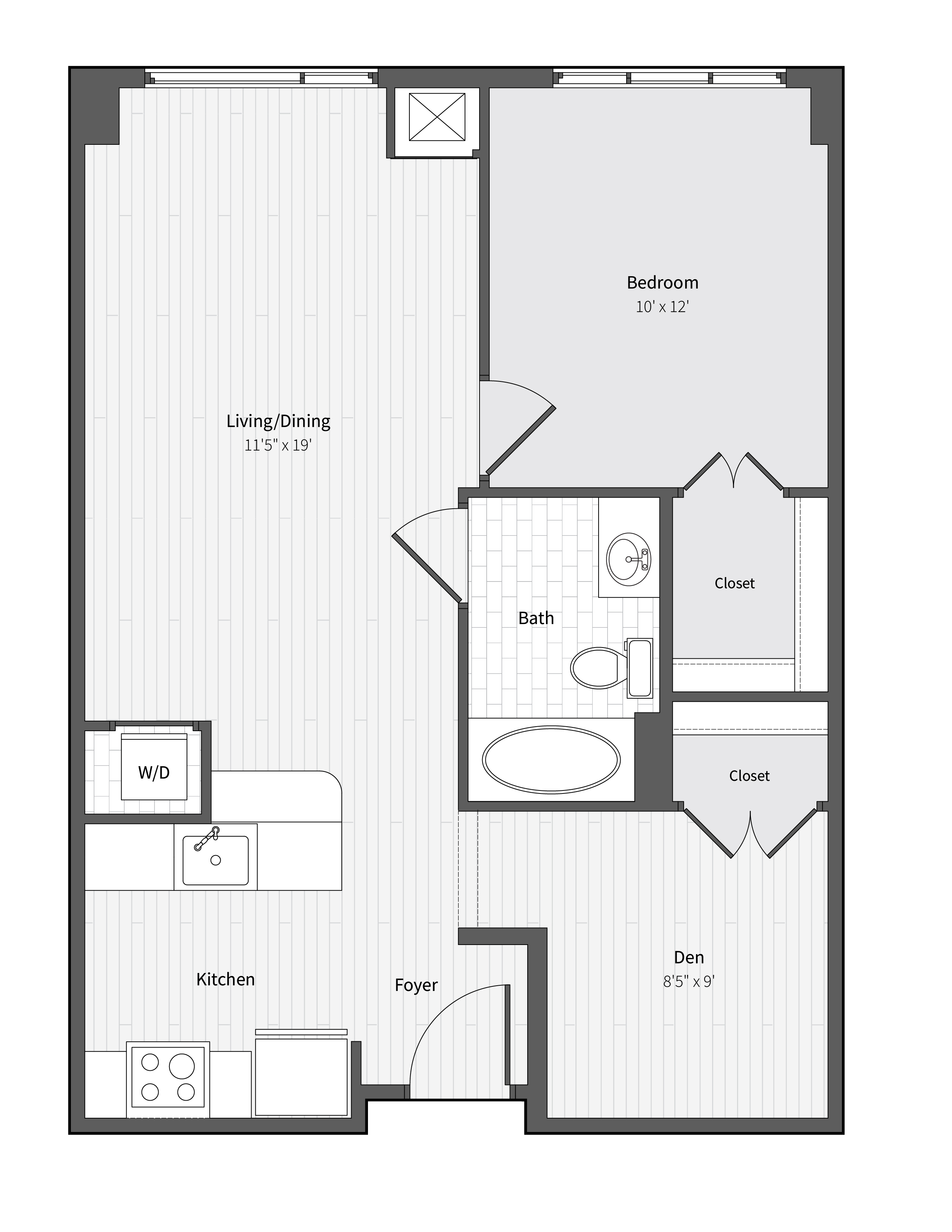 Apartment 624 floorplan
