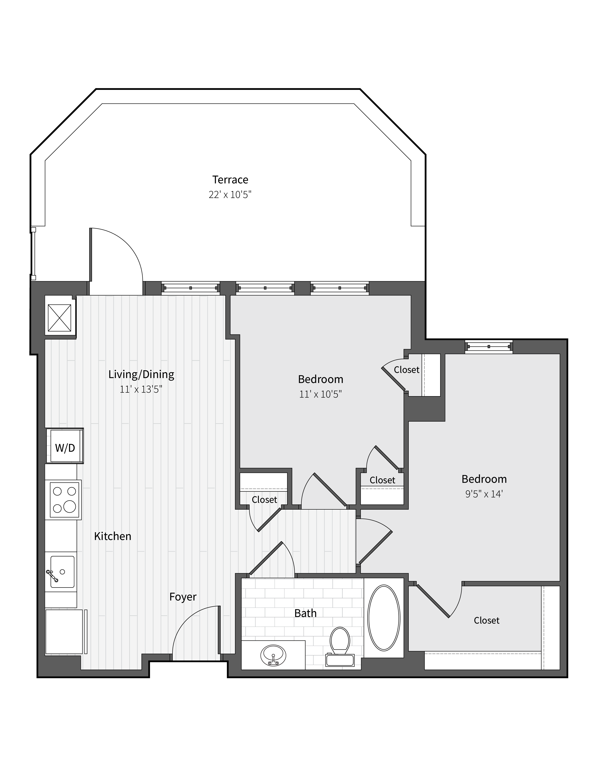 Apartment 721 floorplan