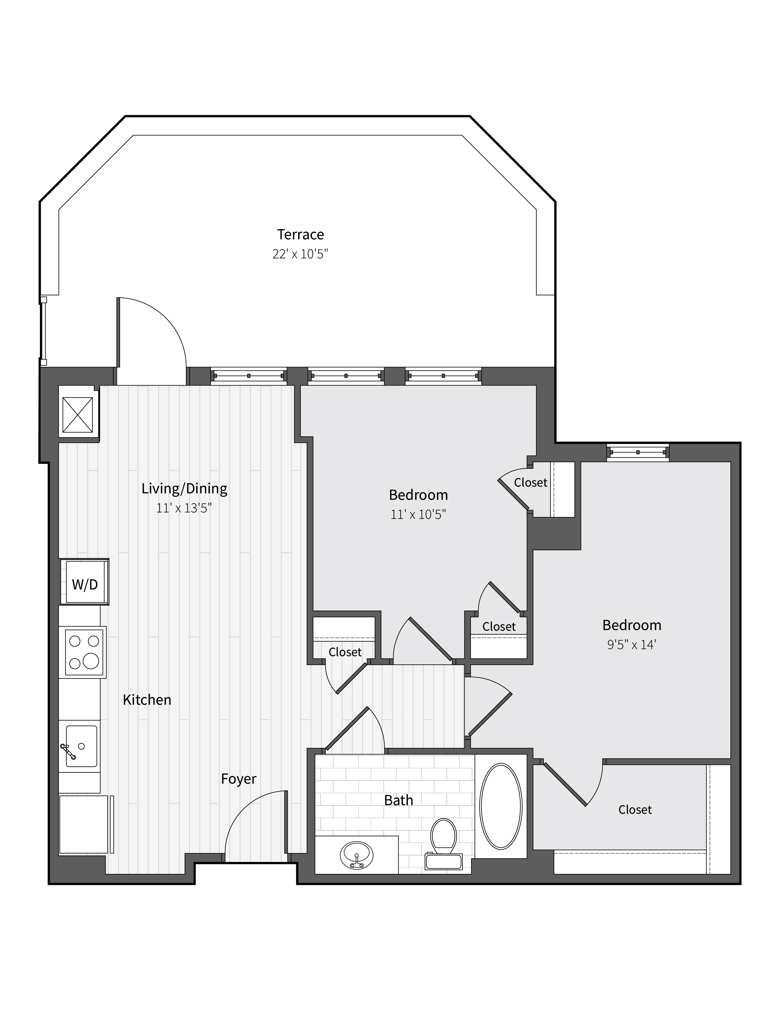 Apartment 621 floorplan