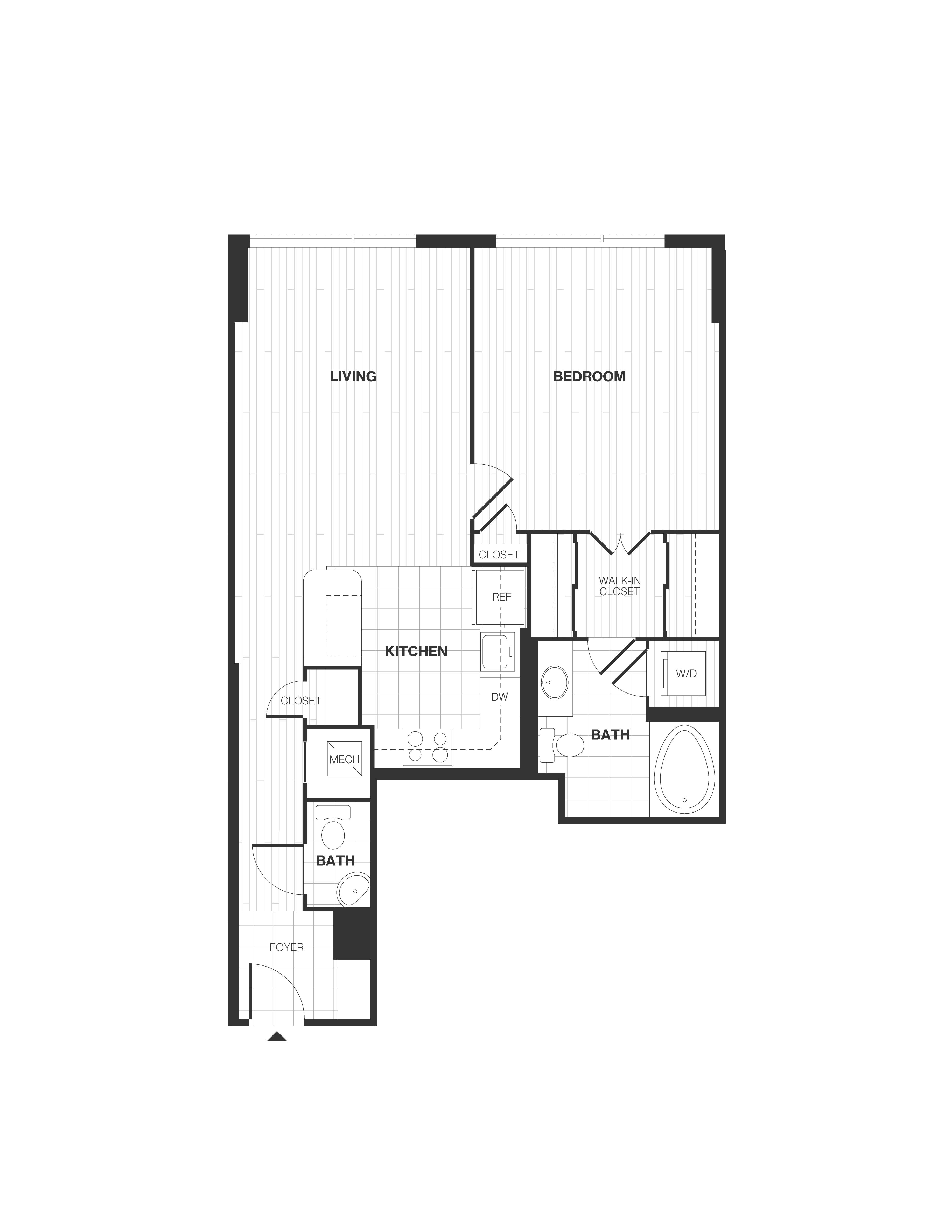 Apartment 0711 floorplan