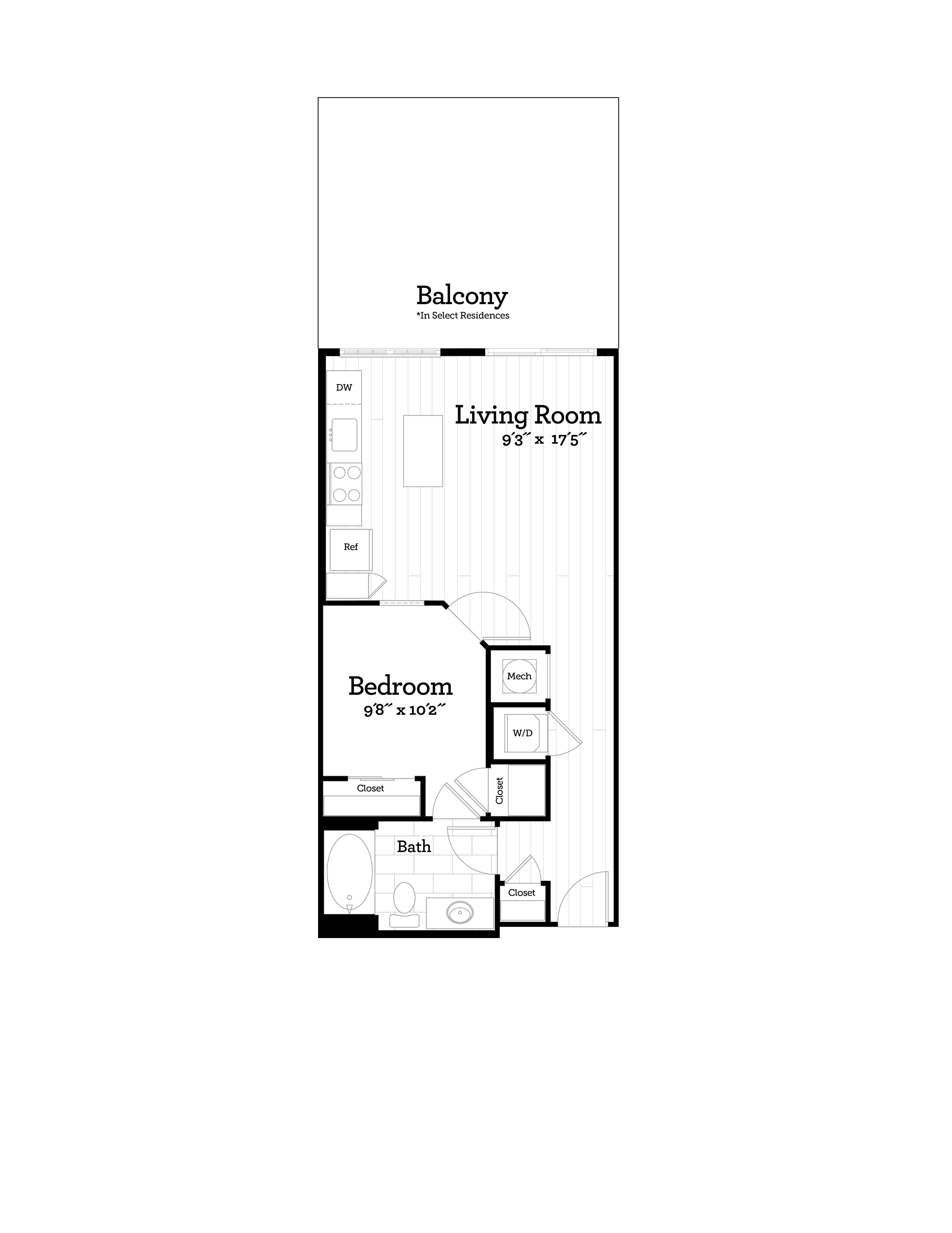 Studio, 1, 2 Bedroom Apartments H Street, DC 77H