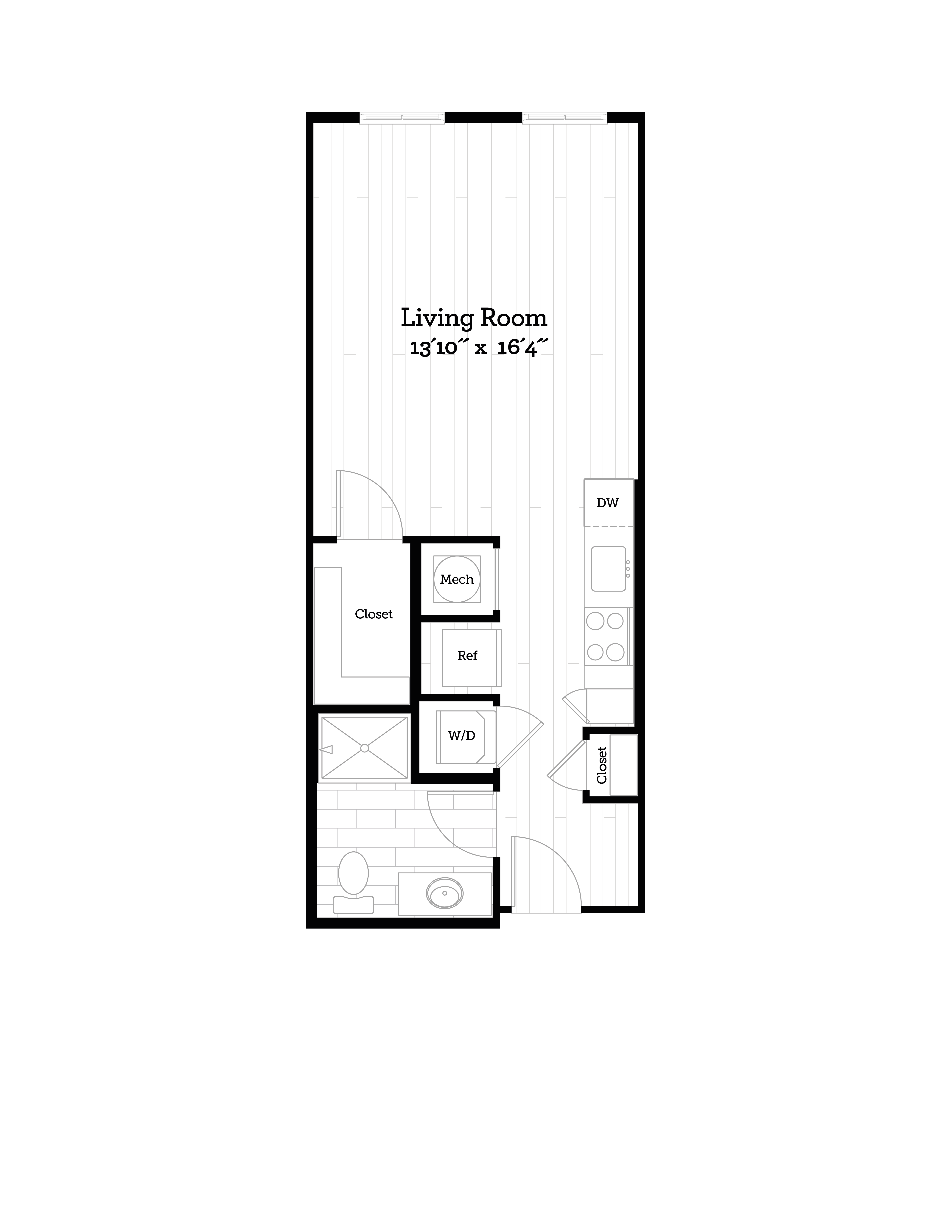 Studio, 1, 2 Bedroom Apartments H Street, DC 77H