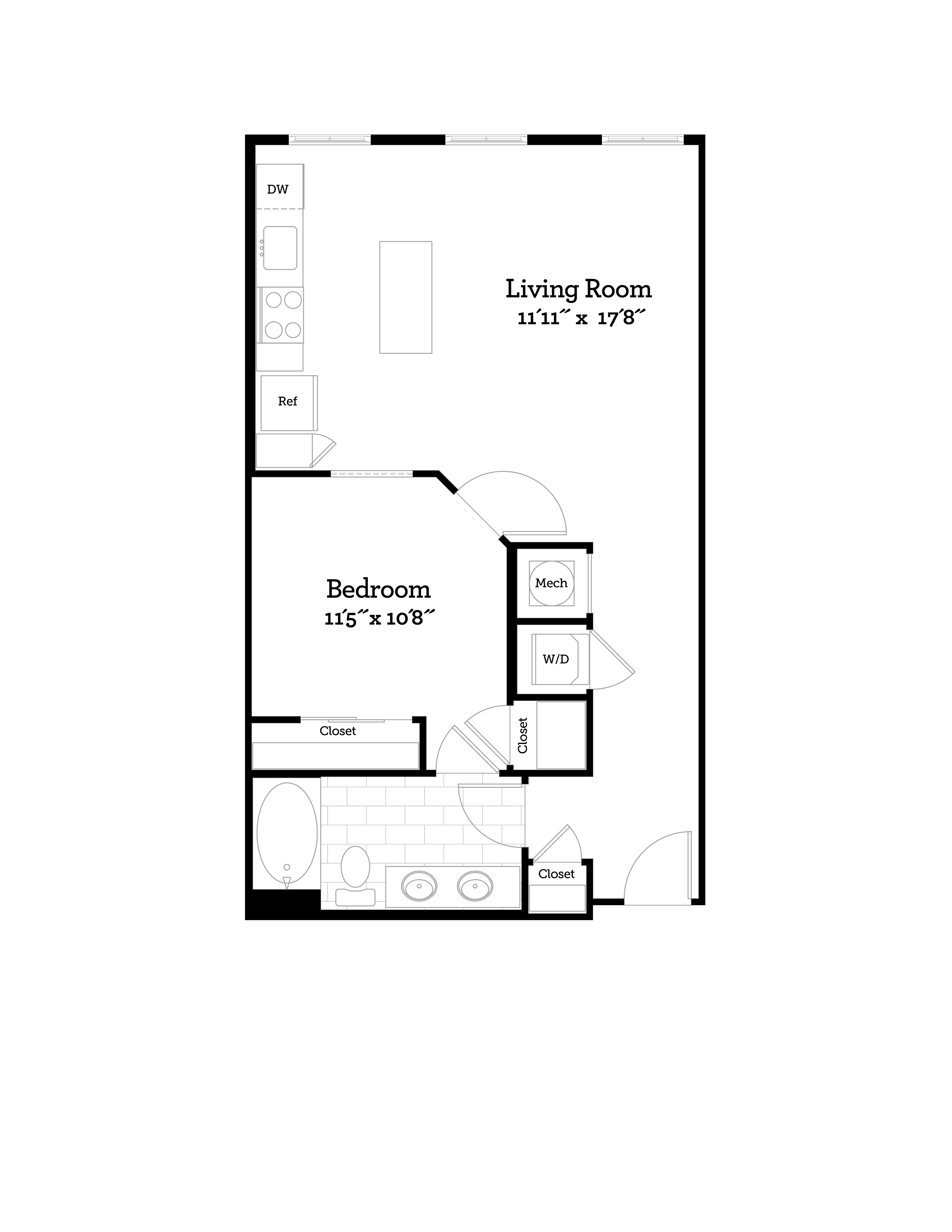 Apartment 126 floorplan