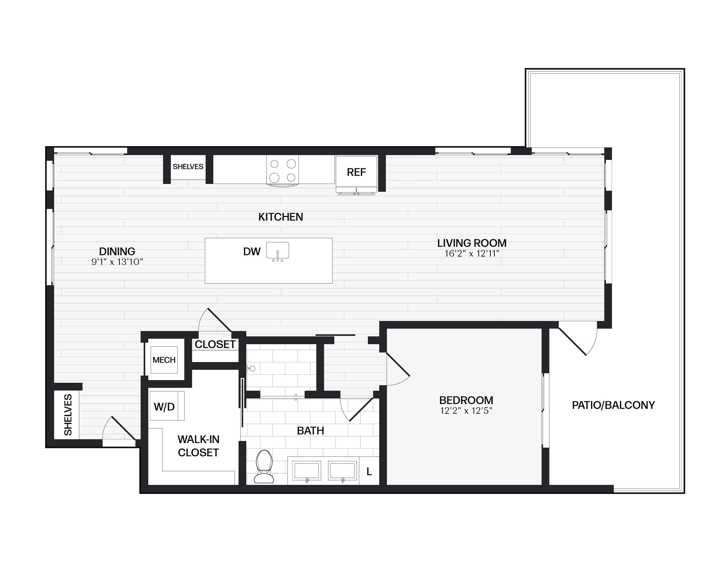 Apartment 0609 floorplan